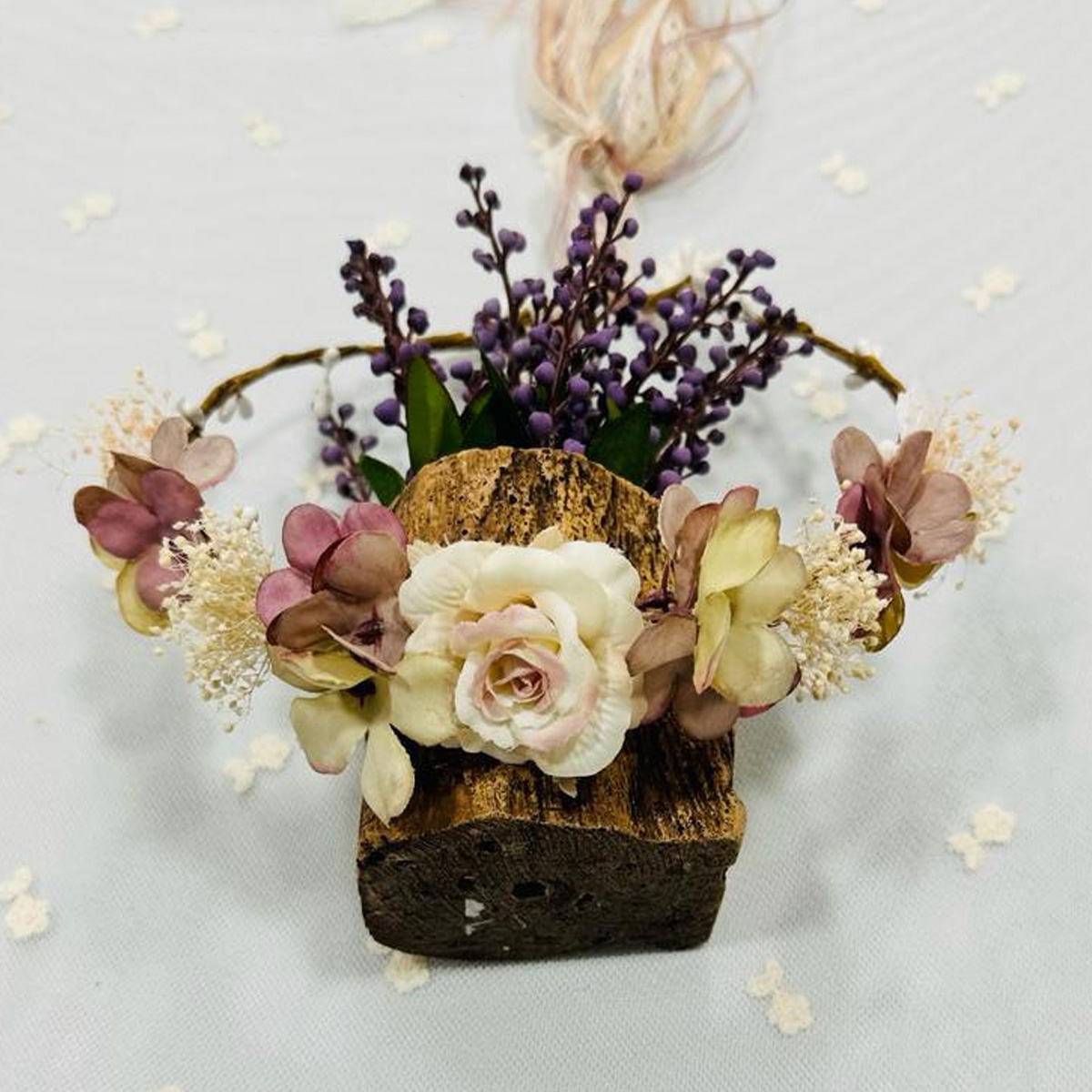 Corona de flores ceremonia