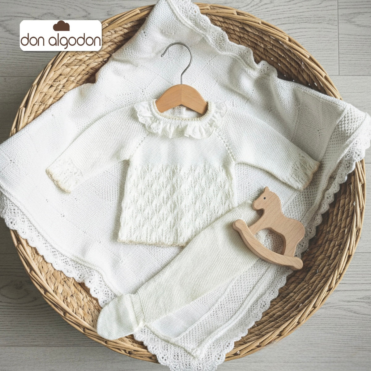 Conjunto 2 piezas crudo (00 a 6 meses)