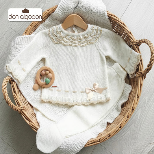 Conjunto 2 piezas crudo (0 a 3 meses)