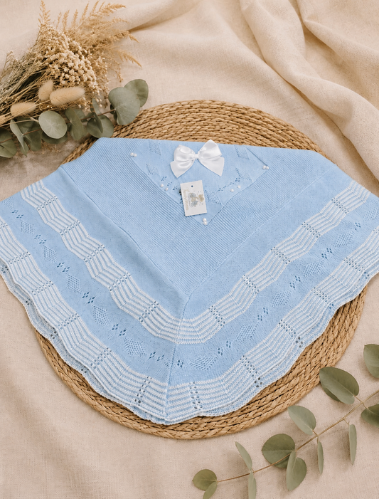 Toquilla Celeste/Blanco