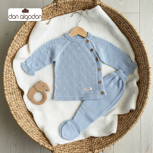 Conjunto 2 piezas azul cielo (00 a 6 meses)