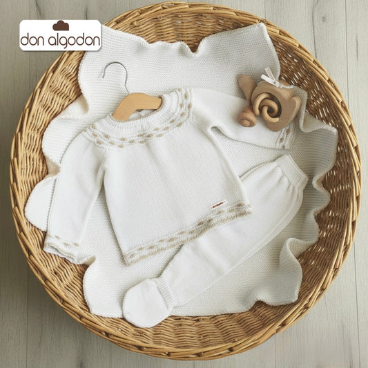 Conjunto 2 piezas crudo (00 a 6 meses)