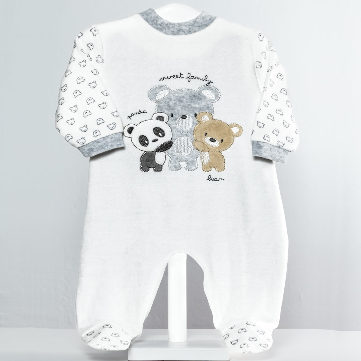 Pijama pelele tundosado (0 a 6 meses)