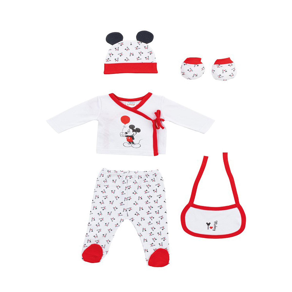 Set de 5 piezas Mickey Disney