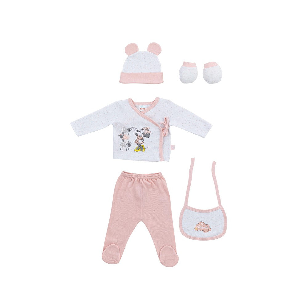 Set de 5 piezas Minnie Disney (0-6 meses)