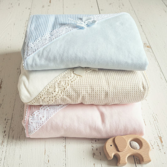 Manta acolchada nido de abeja (80x85)