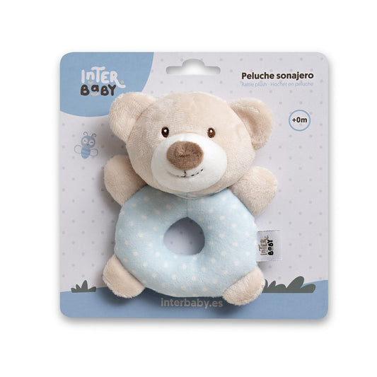 Sonajero Peluche Osito Azul