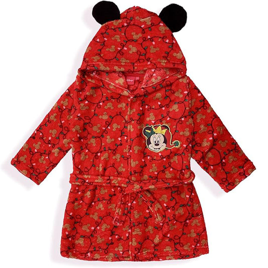 Bata Roja Infantil Minnie Mouse (3-8 años)