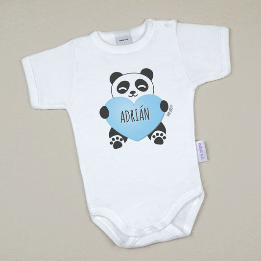 Babidu Bodys Personalizados Nombre + Oso Panda