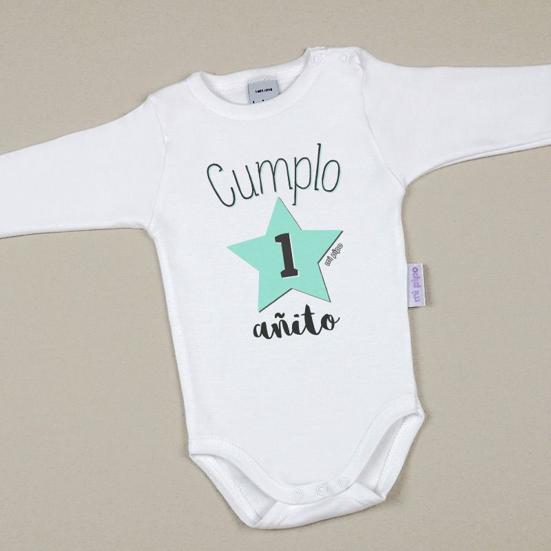 Babidu Body Divertido "Cumplo 1 añito"