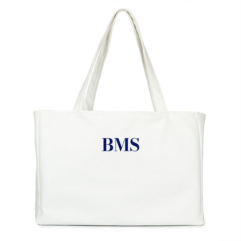 Bolso Shopper polipiel Blanco personalizado