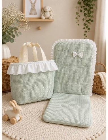 Set de colchoneta universal + bolso verde