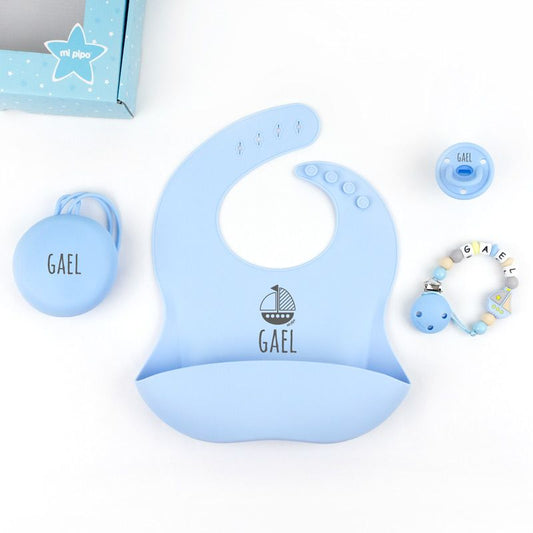 Cajita Gummy tipi barquito azul personalizada
