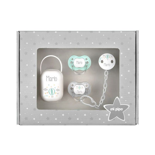 Cajita Mis Imprescindibles "Globo Gris Personalizada"