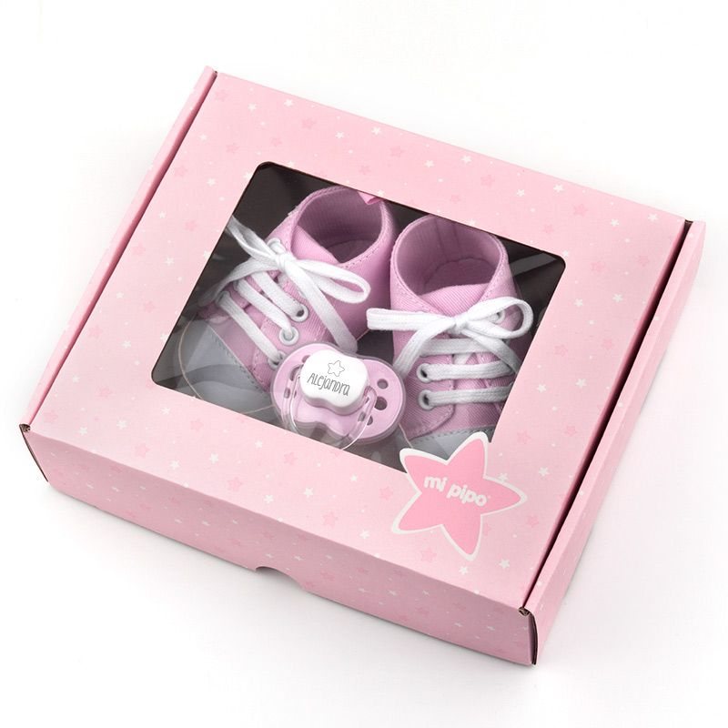 Cajita Zapatillas Rosa Personalizada