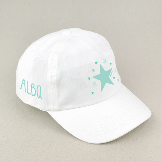 Gorra Junior Estrella Menta Personalizada