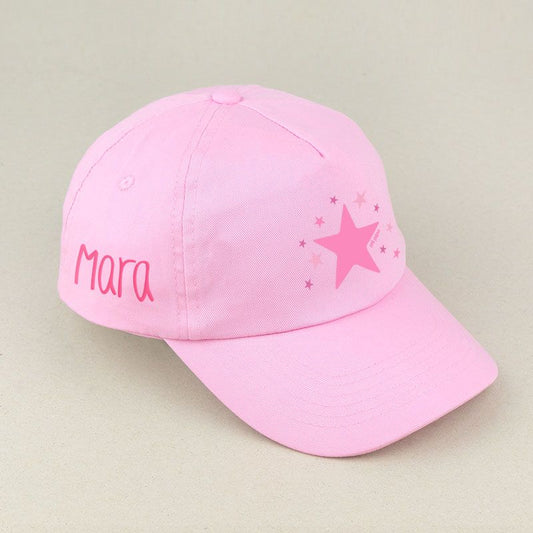 Gorra Junior Estrella Rosa Personalizada