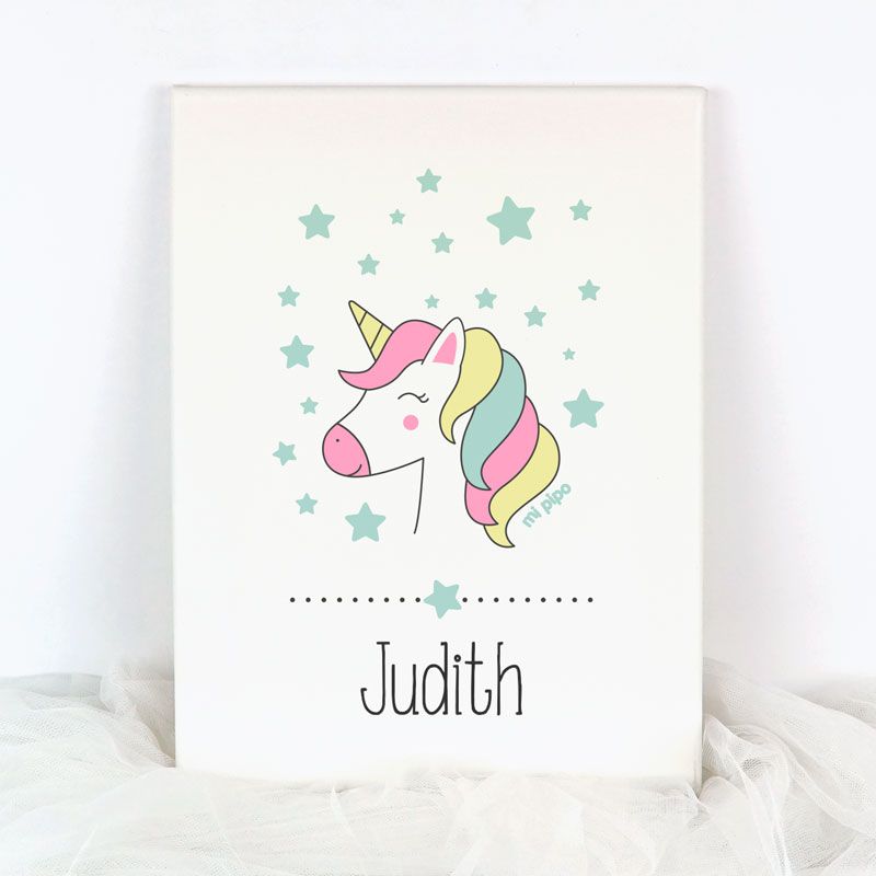 Lienzo Personalizado Unicornio