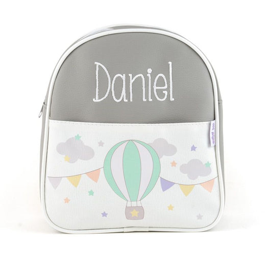 Mochila Globo Gris Personalizada