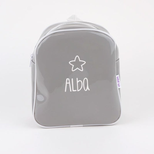 Mochila Gloss Gris Personalizada