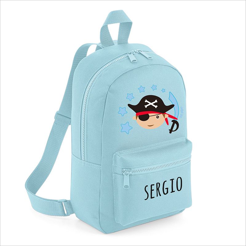 Mochila Medium Nylon Pirata Personalizada, color a elegir