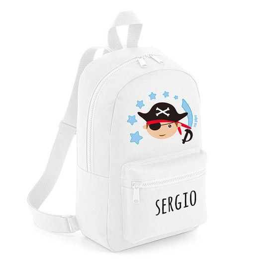 Mochila Medium Nylon Pirata Personalizada, color a elegir