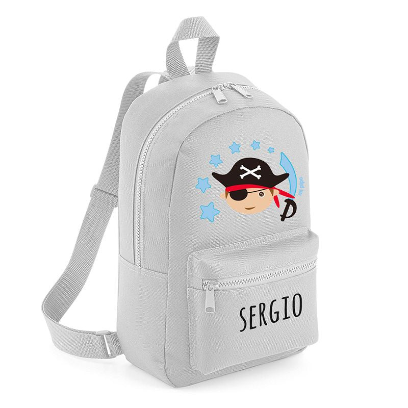 Mochila Medium Nylon Pirata Personalizada, color a elegir