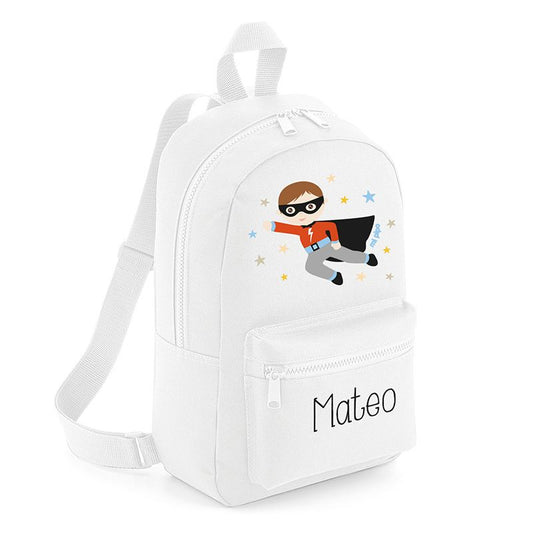 Mochila Medium Nylon Superhéroe Personalizada, color a elegir