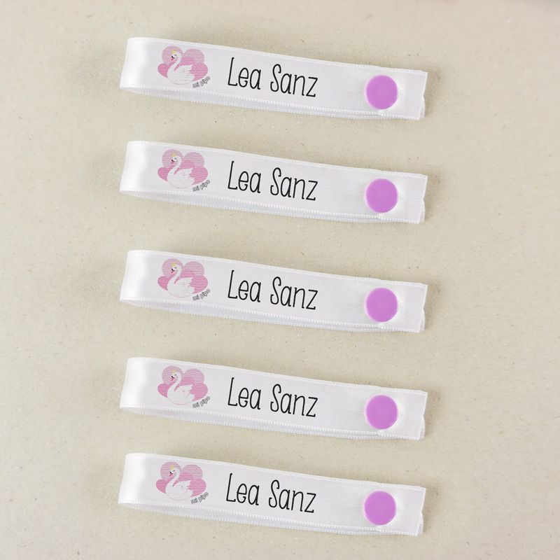 Pack 5 cintas para colgar ropa personalizadas, dibujo a elegir