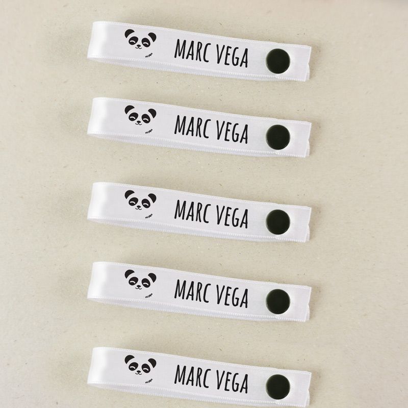 Pack 5 cintas para colgar ropa personalizadas, dibujo a elegir