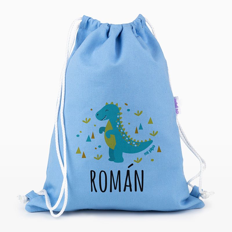 Petate Medium Lona Dinosaurio Personalizado, color a elegir