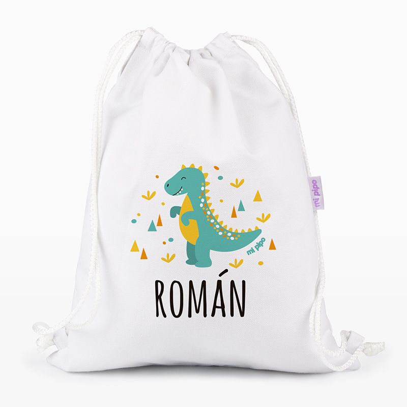 Petate Medium Lona Dinosaurio Personalizado, color a elegir