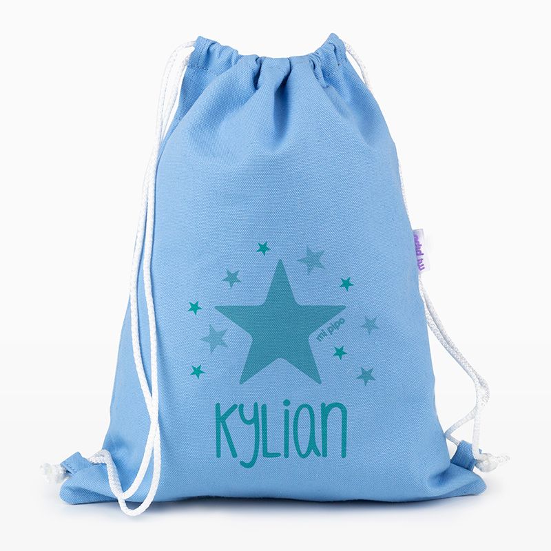 Petate Medium Lona Estrella Menta Personalizado, color a elegir