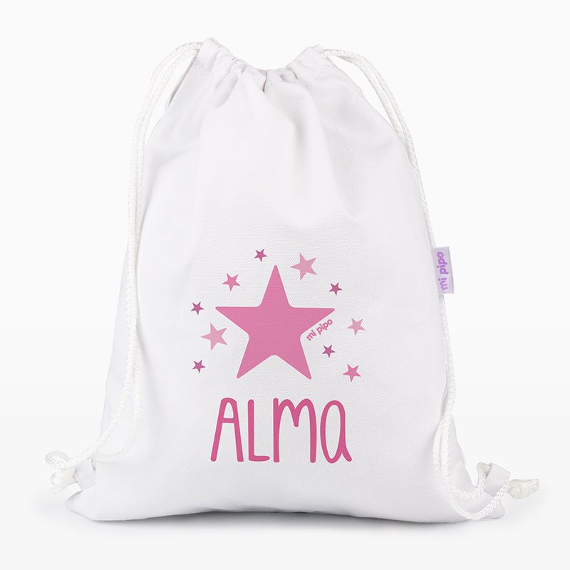 Petate Medium Lona Estrella Rosa Personalizado, color a elegir