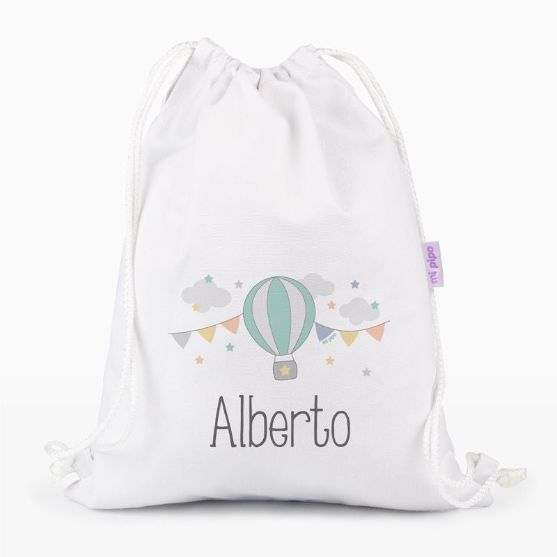 Petate Medium Lona Globo Personalizado, color a elegir