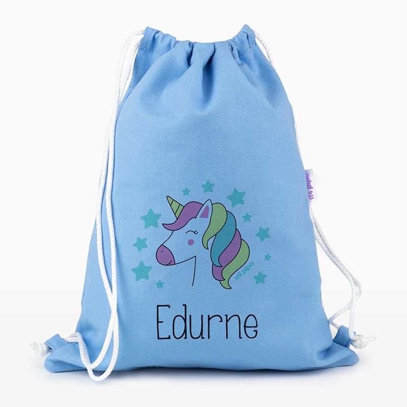 Petate Medium Lona Unicornio Personalizado, color a elegir