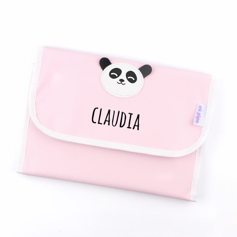 Portadocumentos Panda Rosa Personalizado