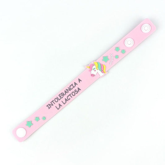 Pulsera Alergia/Intolerancia Personalizada Unicornio