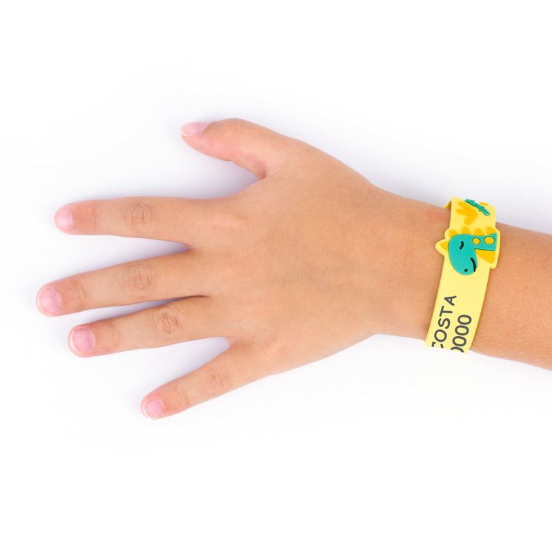 Pulsera Identificativa Personalizada Dinosaurio