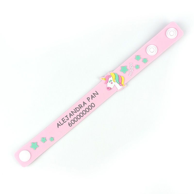 Pulsera Identificativa Personalizada Unicornio