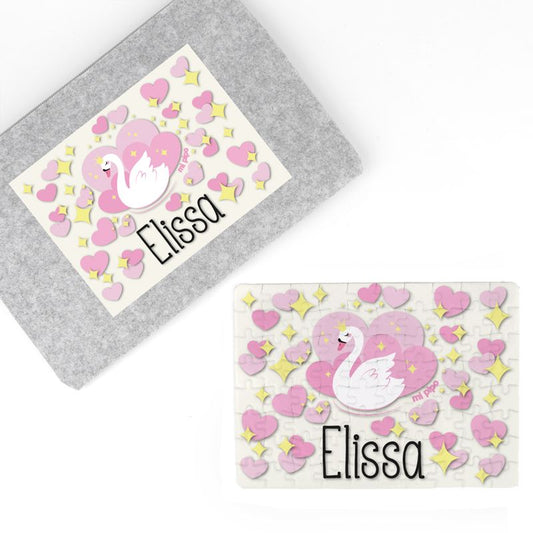 Puzzle + Estuche Dinosaurio personalizado