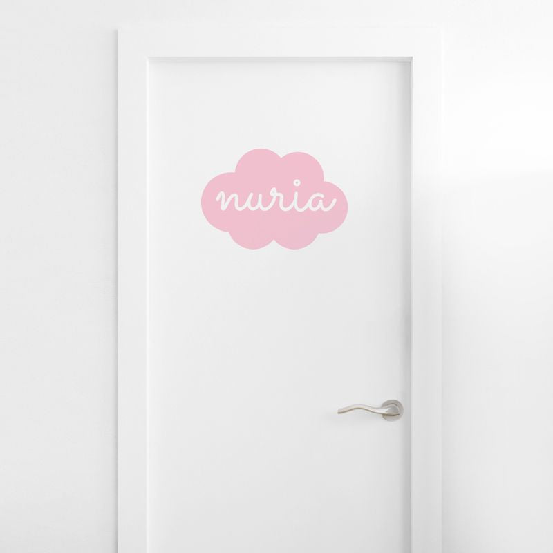 Vinilo decorativo Nube Personalizado Rosa